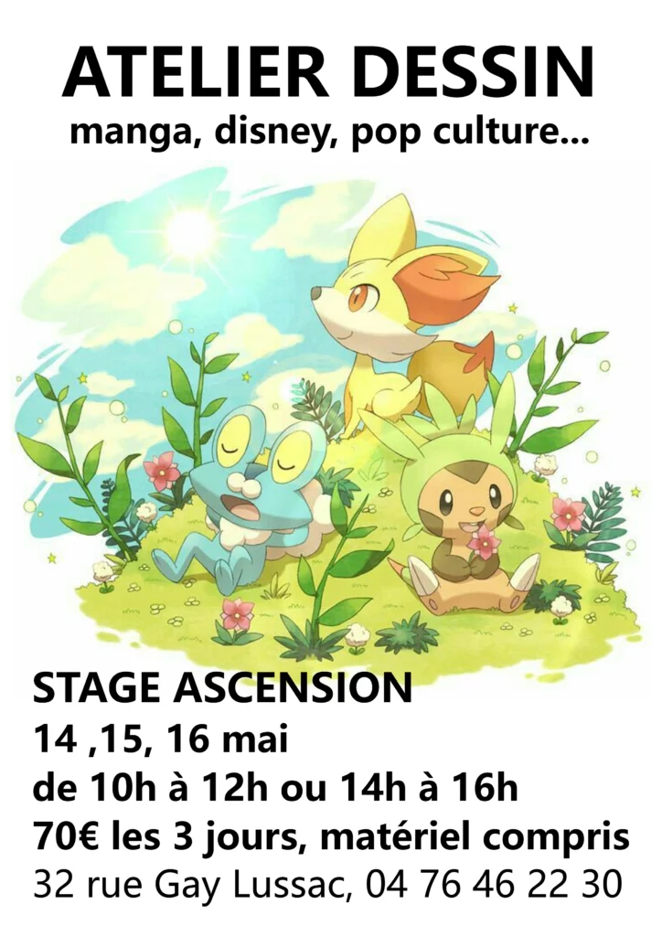 stage dessin manga grenoble